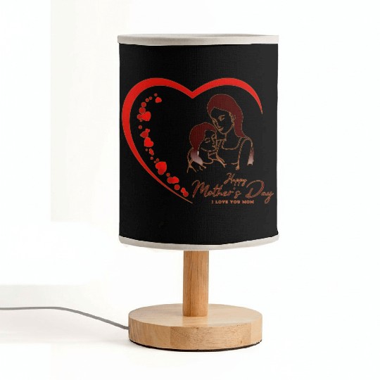 Mother & Daughter Love Heart Mother’s Day Fabric Lamps
