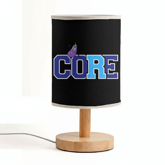 Core and eggplant Fabric Lamps