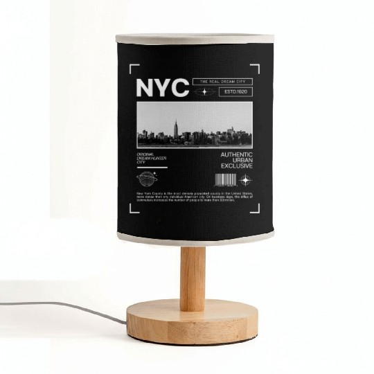 New York City of Dreams, Iconic Skyline Fabric Lamps