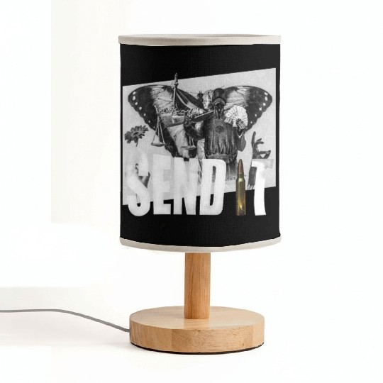 Send lawyers guns and money Fabric Lamps
