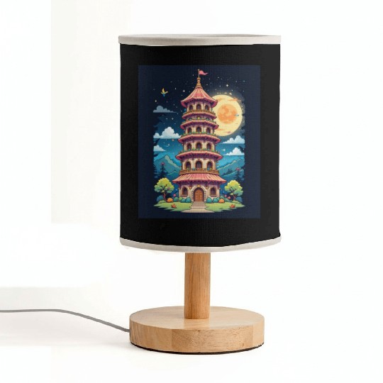 Twilight Temple Glow Fabric Lamps