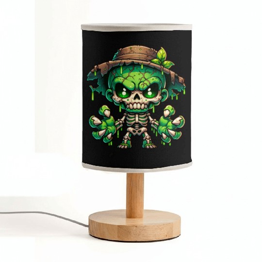 Swamp Skeleton Mutant – Creepy Plant Monster Fabric Lamps