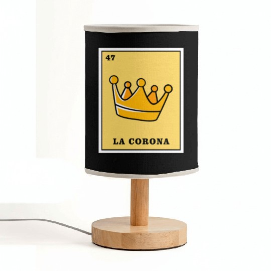 Mexican Lottery Card La Corona Fabric Lamps
