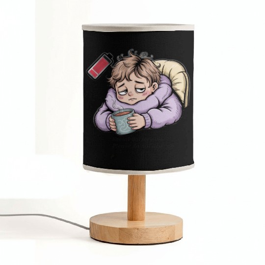 Social Battery 0% – Please Do Not Disturb Fabric Lamps