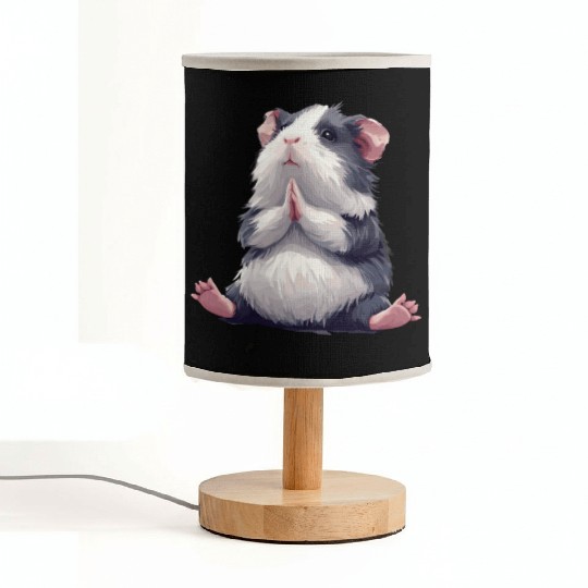 Prayerful Guinea Pig Animal Zen Fabric Lamps