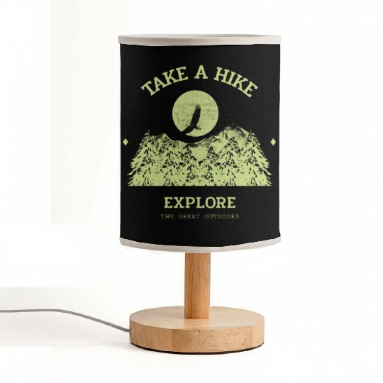 Take A Hike Fabric Lamps