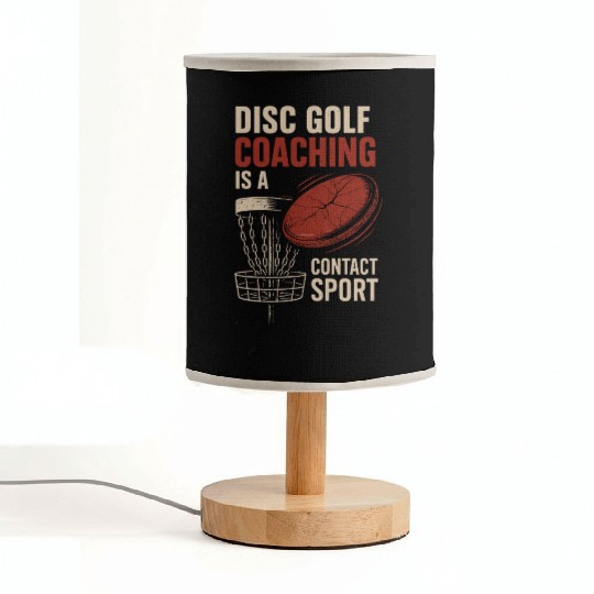 Disc Golf Coach Fabric Lamps Disc Golf Instructor Frisbee