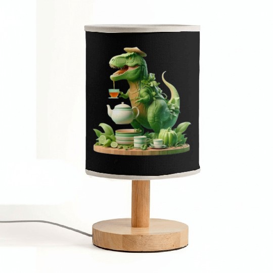 Fabric Lamps Tea Rex - Thé mignon et amusant Sticker
