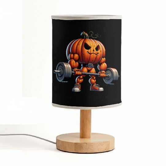Muscle Pumpkin – Jacked Halloween Weightlifting Fabric Lamps