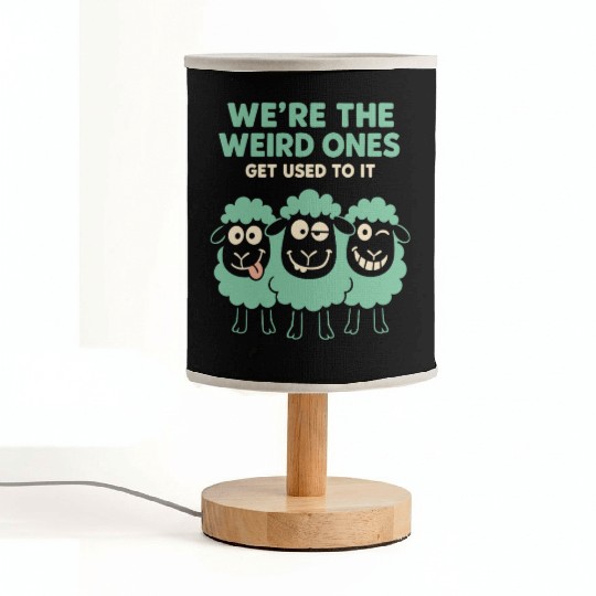Funny Black Sheep Cousin Quirky Family Outcast Fabric Lamps