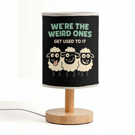 Funny Black Sheep Cousin Quirky Family Outcast Fabric Lamps