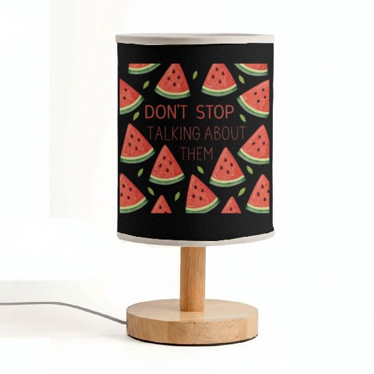 watermelon triangles Fabric Lamps