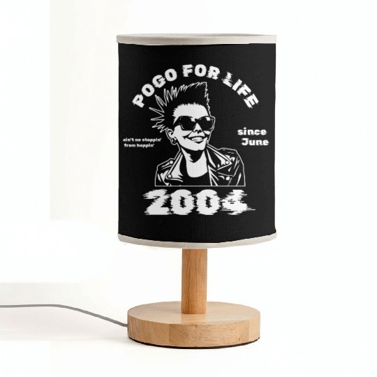 21st birthday Pogo for life since 06/2004 Fabric Lamps