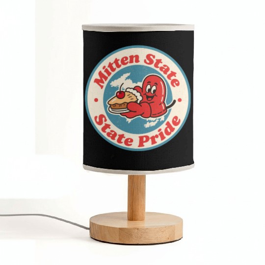Great Lakes Charm Michigan Mitten Vintage Style Fabric Lamps