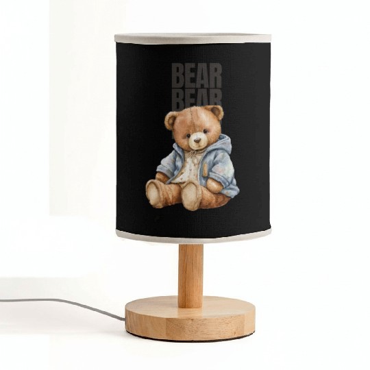 Black and Grey Fashion Logo Fabric Lamps