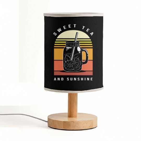 Sweet Tea Lover Morning Drink Fabric Lamps