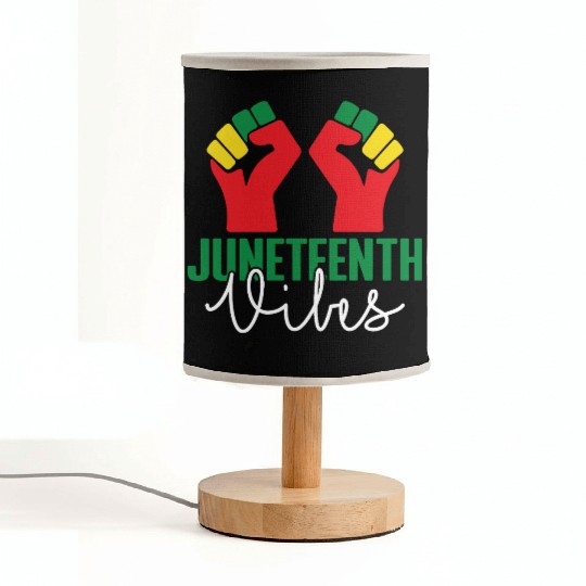 Black Freedom Juneteenth Vibes Fabric Lamps