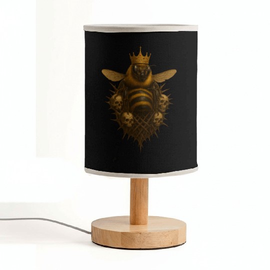 Queen Bee - Gothic Insect Ruler Fabric Lamps