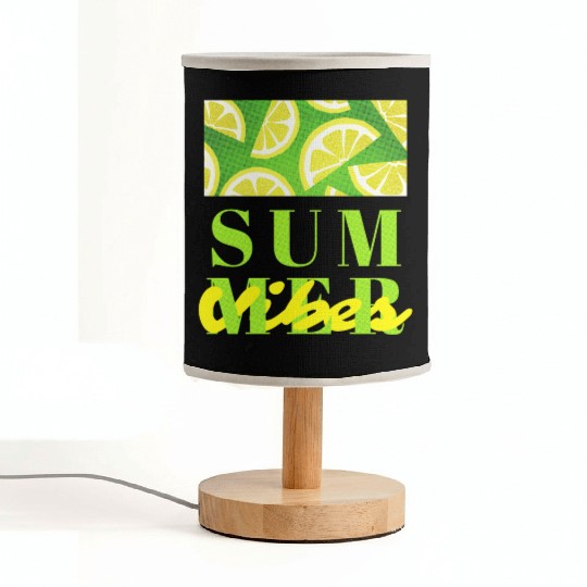 Lemon Fresh Summer Mood – Minimalist Citrus Art Fabric Lamps