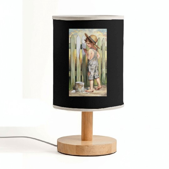 a vintage inspired charcoal and colored Gnkjj Fabric Lamps