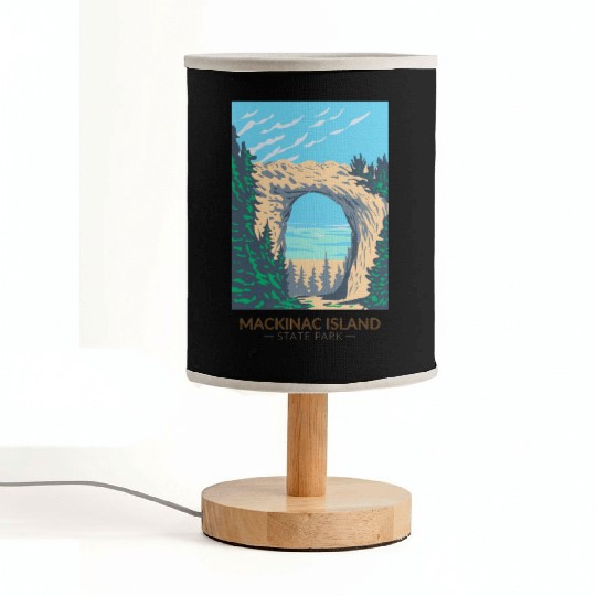 Mackinac Island Fabric Lamps