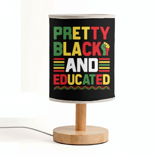 Pretty Black And Educated Juneteenth Fabric Lamps