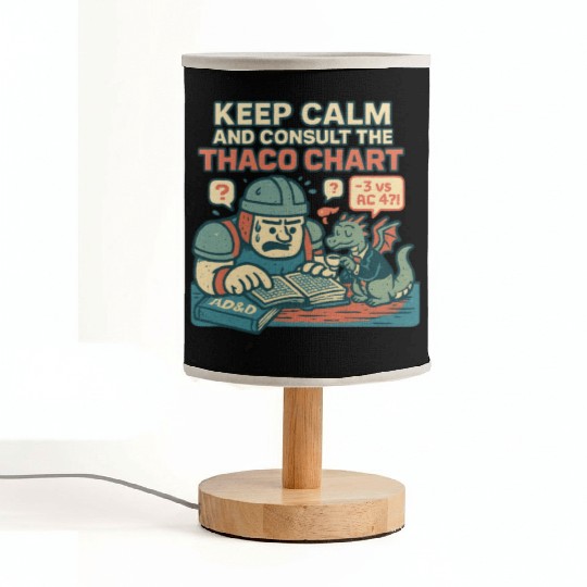 Keep Calm THAC0 Fabric Lamps