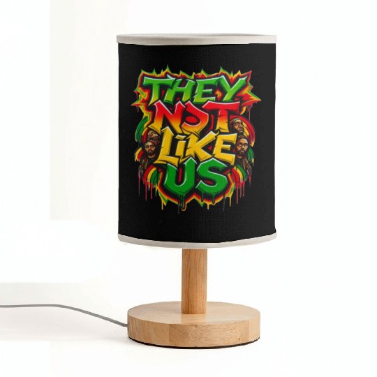 They Not Like Us Black History Month Fabric Lamps