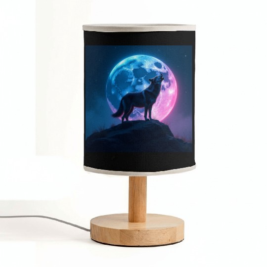 Howl of the Neon Moon Fabric Lamps