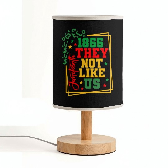 Black History Juneteenth 1865 They Not Like Us Fabric Lamps