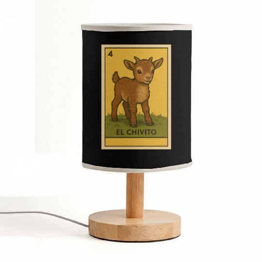EL CHIVITO - THE BABY GOAT - LA LOTERÍA Fabric Lamps