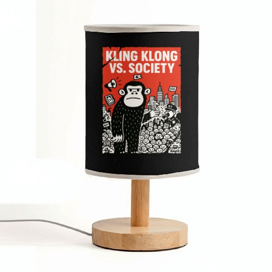 Kling Klong vs. Society – Protest Ape Fabric Lamps