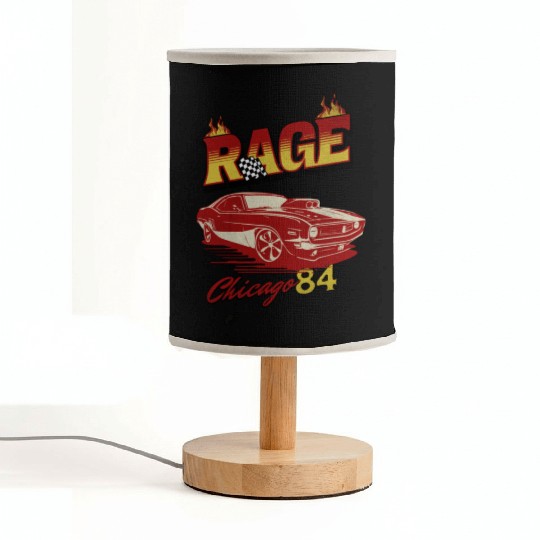 Vintage Rage Chicago 84 Muscle Car Art Fabric Lamps