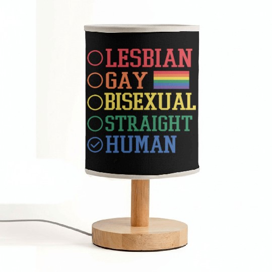 LGBT Lesbian gay bisexual straight human Fabric Lamps