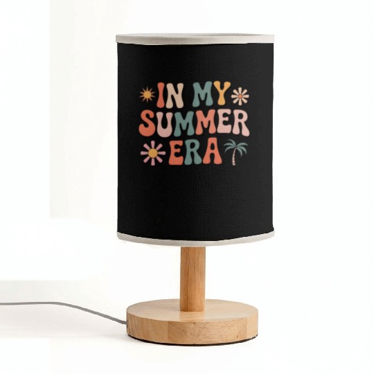 In My Summer Era Groovy Last Day of School Teacher Fabric Lamps