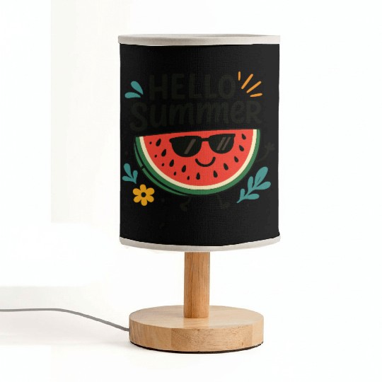 Hello Summer Watermelon Fun Fabric Lamps