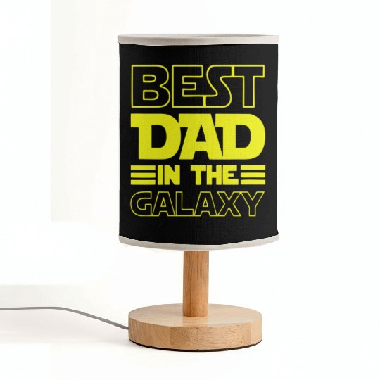 Best Dad in the Galaxy Fabric Lamps