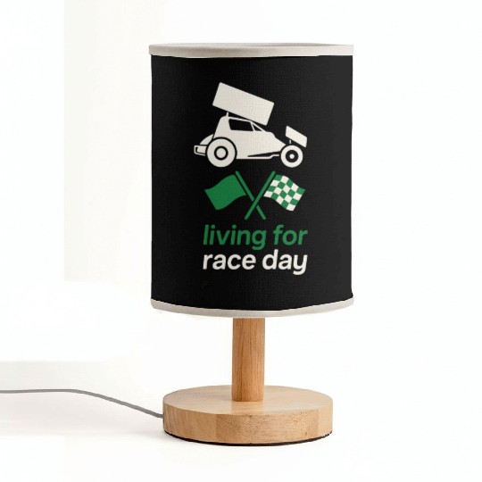 Sprint Car Racing Dirt Track Speed Oval Race Fabric Lamps