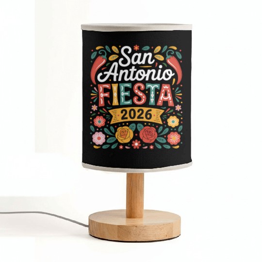 San Antonio 2026 Fiesta Cinco De Mayo Texas Fabric Lamps