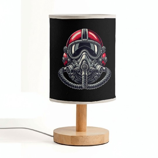 Pilots Helmet Design Fabric Lamps