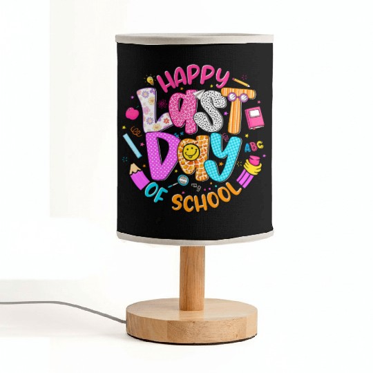 Last Day of School Teacher Fabric Lamps