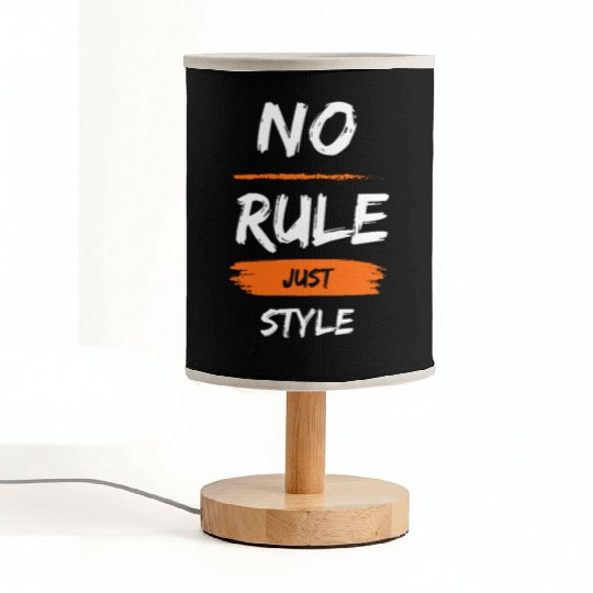No Rule Just Style – Bold Youth Streetwear Fabric Lamps