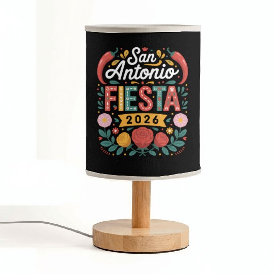 San Antonio 2026 Fiesta Cinco De Mayo Texas Fabric Lamps
