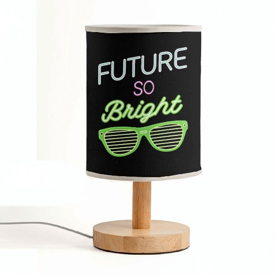 Future So Bright Neon Shutter Shades Retro 80s Fabric Lamps