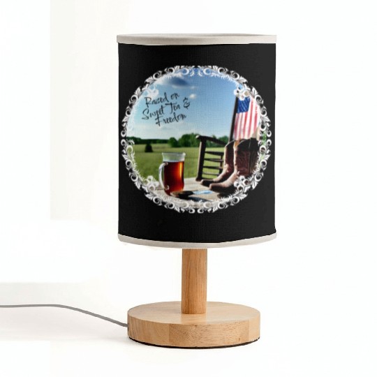 Raised On Sweet Tea & Freedom Fabric Lamps