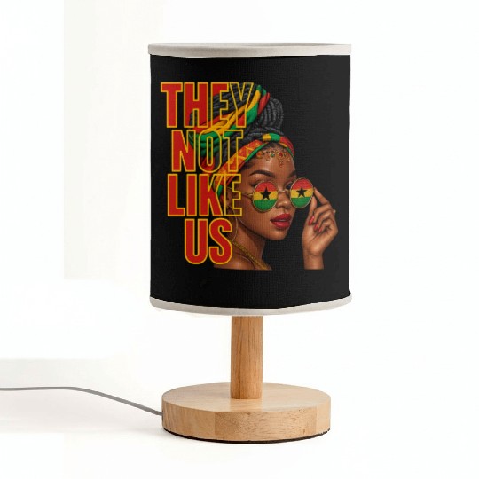 They Not Like Us Afro Queen Fabric Lamps