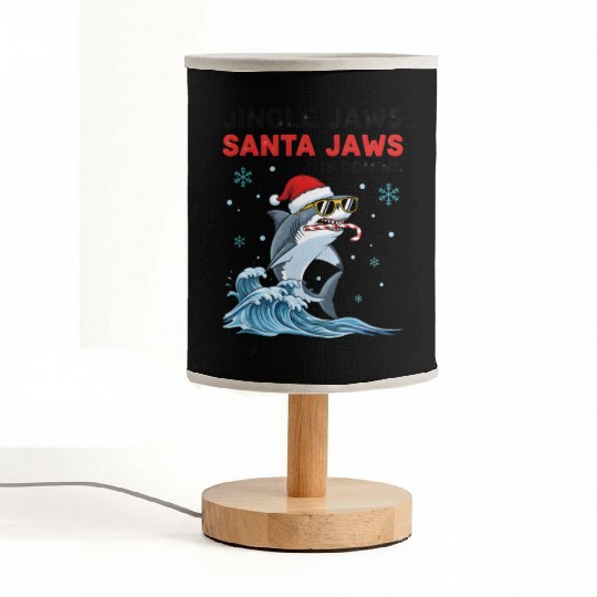 Jingle Jaws – Santa Jaws Is Coming to Town Fabric Lamps
