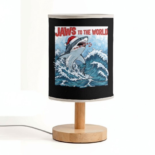 Jaws to the World – Christmastime Shark Attack Fabric Lamps