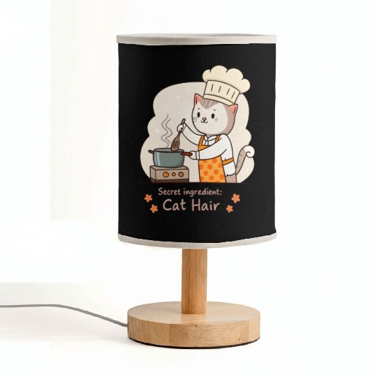Gourmet Cat Hair Cuisine Fabric Lamps