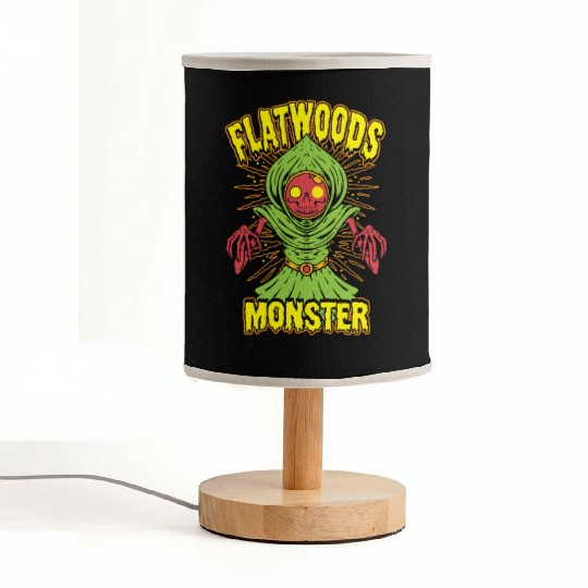 Flatwoods Monster Cryptid Terror Fabric Lamps
